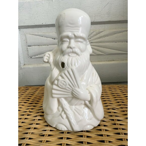 Vintage 70's Orchids of Hawaii Old Man White Ceramic Tiki Mug - Picture 8 of 8